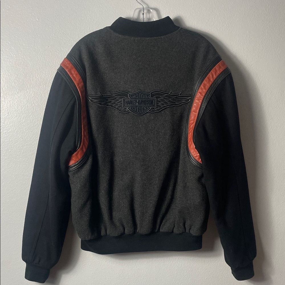 Harley Davidson Wool Bomber Jacket Size M